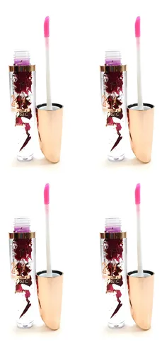 Set X 4 Brillos Labial Glitter Aplicador Magic 24 Horas