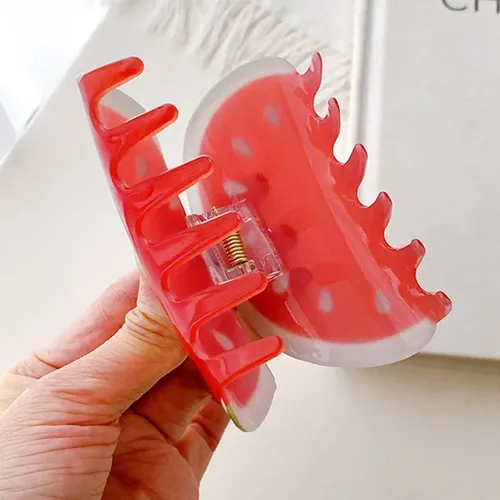 Pinza De Pelo Con Forma De Fruta Para Mujeres Y Niñas, Sandí