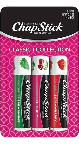 Chapstick Bálsamo Labial Pack X3 Variedad Clásicos