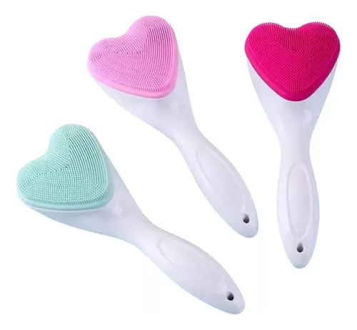 Cepillo Masajeador Limpiador Facial Silicona Manual