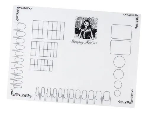 Plantilla De Silicona Practica Nail Art Stickers Para Uñas