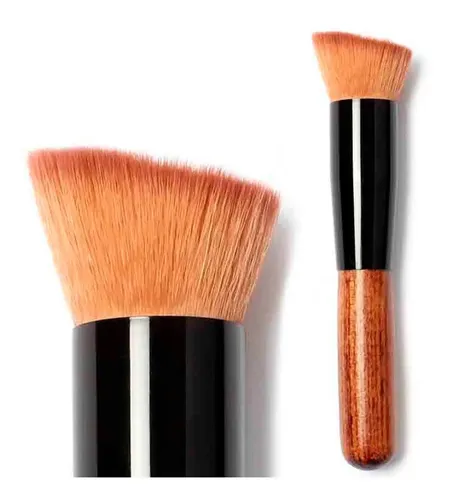 ** ** Pincel De Maquillaje Base Diagonal 12 Cm – Acabado **
