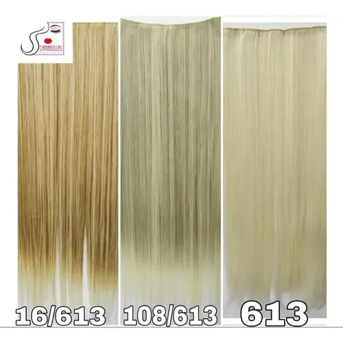 Extensiones Cortinas De Pelo Premium Simil Natural Opacas