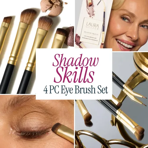 Set De 18 Sombras De Ojos Con Brocha Cosmética Laura Geller