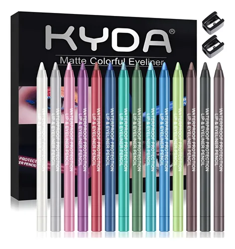 Conjunto De Lápices De Eyeliner 14 Colores Ownest 14 Colores