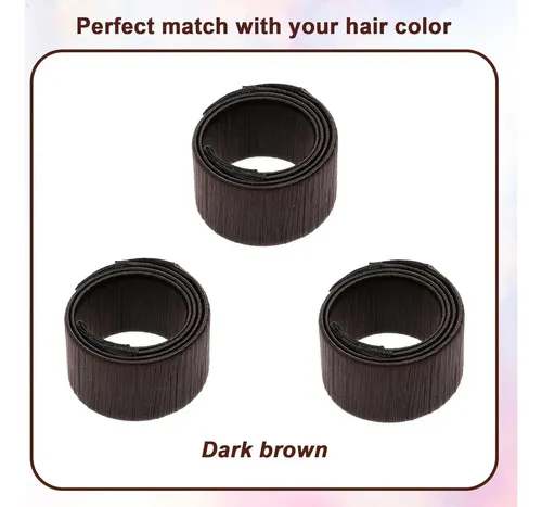 Hacedores De Moño Para Cabello Cobee 3 Pcs Marrón