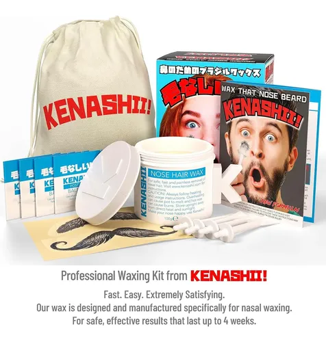 Kit De Cera Nasal Kenashii | 100 G | 24 Aplicadores