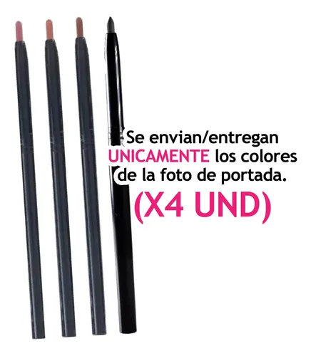 Set Delineadores De Labios Lápiz Retráctil Automatico Ap