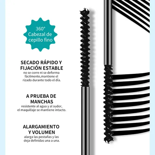 Máscara Fina, Alarga Y Define Las Pestañas Cortas Y Escasasb