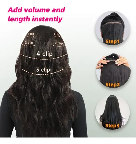 Extensiones De Cabello Natural Lacio 50cm 110g Tono #33