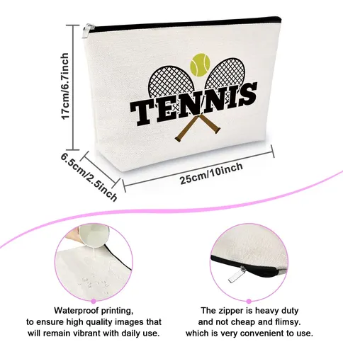 Bolsa De Maquillaje Sfodiary Para Amantes Del Tenis, Regalo