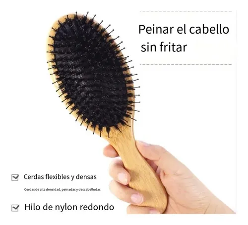 }cepillo Madera For Extensiones Cabello Grande 1 Pieza Made