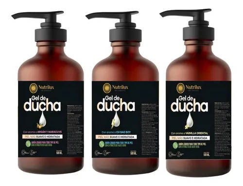 Pack X 9 Gel De Ducha Nutrilux Intensive 500 Ml Cada Uno