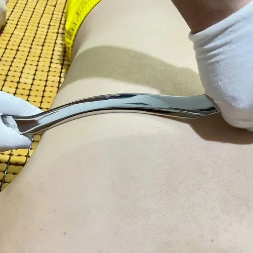 Masajeador Forqoqo Set De 4 Piezas De Gua Sha De Acero Inoxi