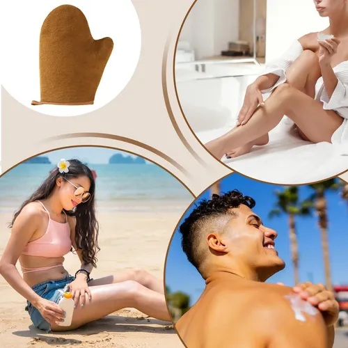 Manoplas De Bronceado Elásticas Guantes Aplicadores De &rp