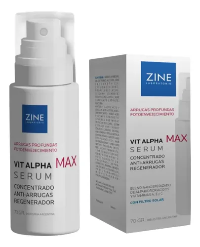 Crema Facial Vit Alpha Max Zine 70g Antiedad