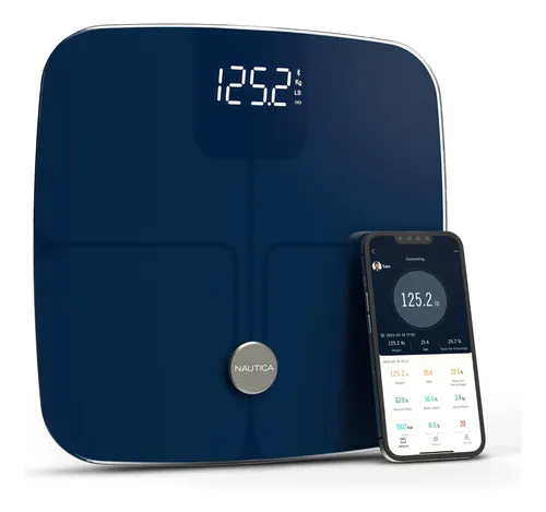Báscula Digital Bluetooth Nautica Body Tracker Para Baño 200