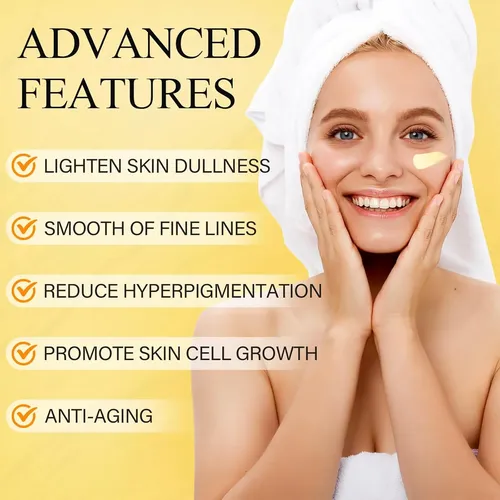 Crema Facial Con Vitamina C Y Cúrcuma Para Aclarar Las Manch