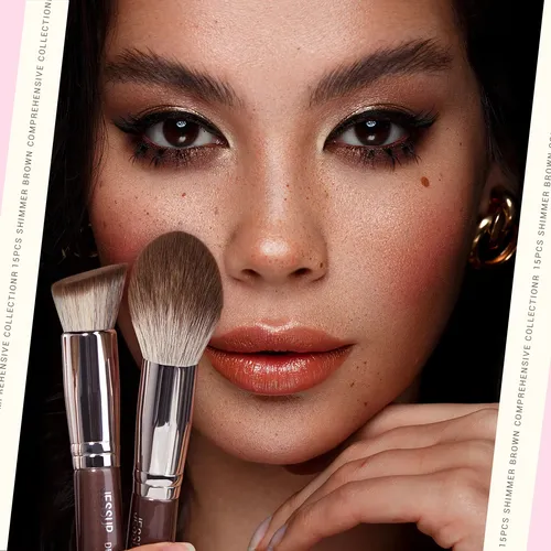 Kit Xxjessup De 15 Brochas De Maquillaje Completas Sintética