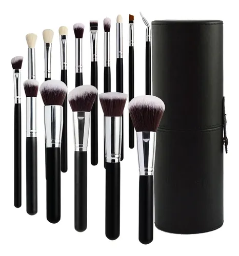Set 15 Brochas Base Sombra Contorno Profesional