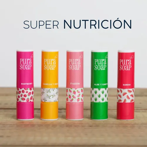 Bálsamo Labial Hidrantante De Sandia Sin Parabenos Pura Soap