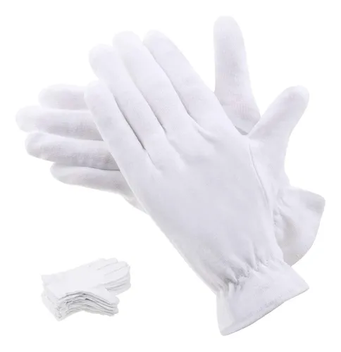Guantes De Algodón Blancos Hidratantes Para Manos Secas