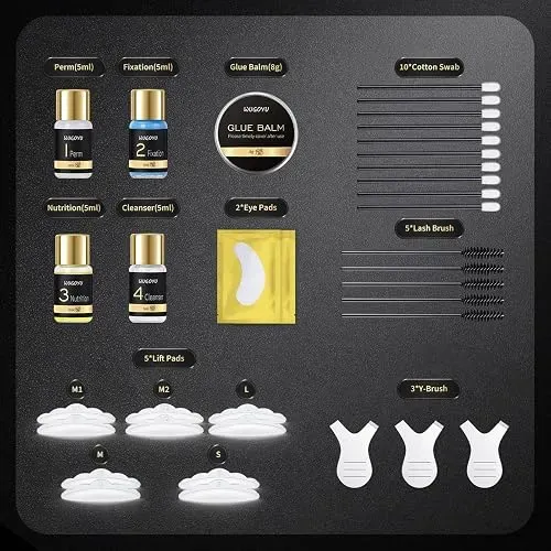 Kit Permanente Pestañas Y Cejas Wugoyu 2 En 1 Lash Lift Brow
