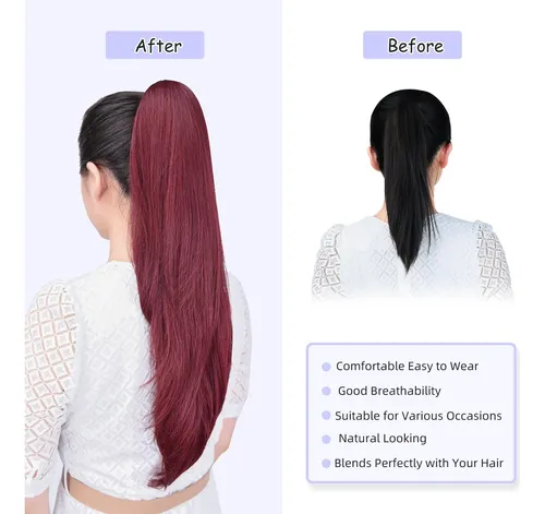 Extensión De Cola De Caballo Shulashop Para Cabello Sintétic