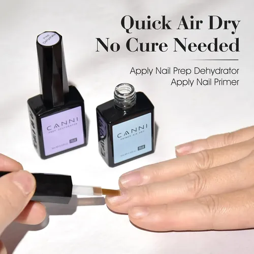 Set Deshidratante Y Primer Para Uñas Canni 2u 9 Ml
