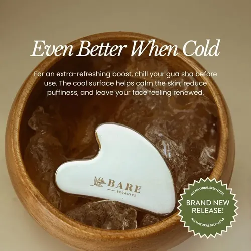 Jade Gua Sha Verde Para Rostro Anti Hinchazón Y Drenaje