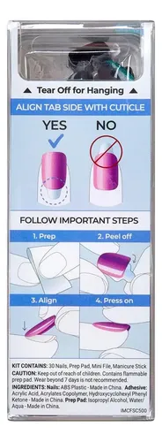 Uñas Impress Kiss Color Fx – Modelo Better Things