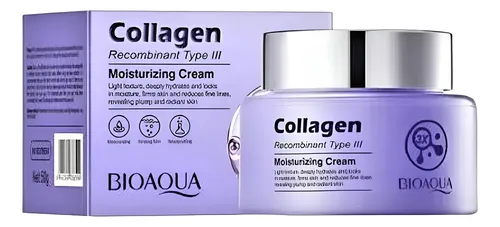Crema Bioaqua Colágeno Recombinante Tipo Ill Reafirmante 50g