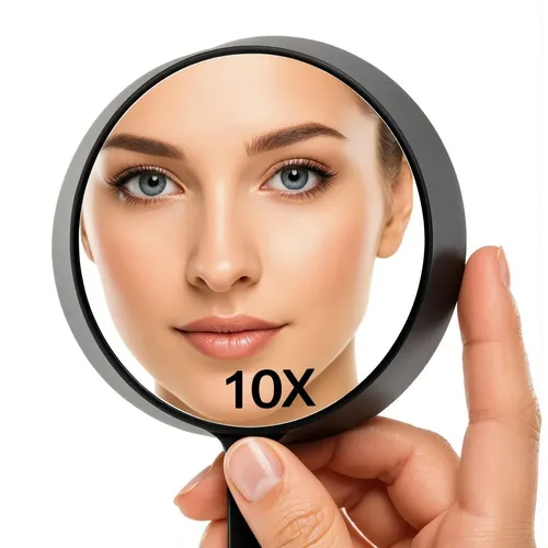 Espejo Aumentativo 20x Para Depilación De Cejas Con Pinza In