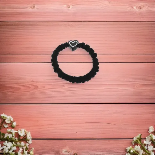 5 Units Of St. Mary’s Heart Shaped Hair Ties