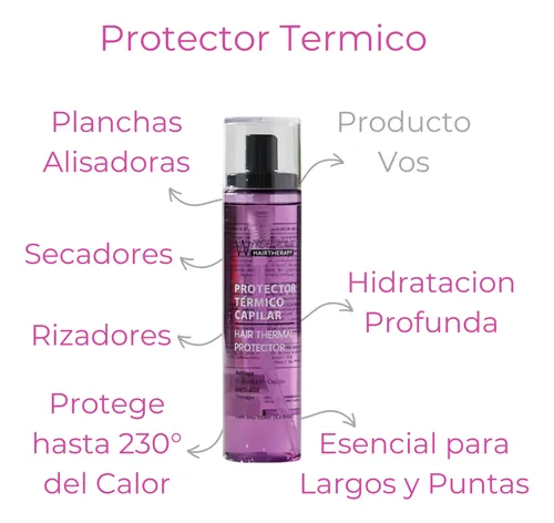 Protector Térmico Plancha Secador Calor 125 Ml Hair Therapy