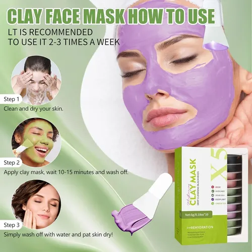 Juego De 10 Cápsulas De Mascarilla Facial Aaenouicfs