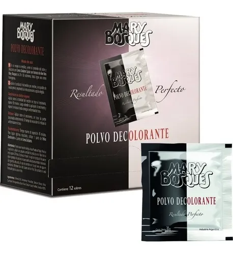 Polvo Decolorante Mary Bosques Caja 12 Sobres X 30 Grs C/u