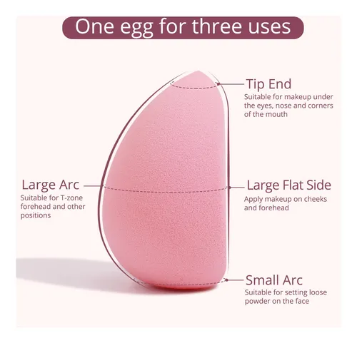 Set De 2 Esponjas De Belleza De Color Rosa Sin Látex De Beak