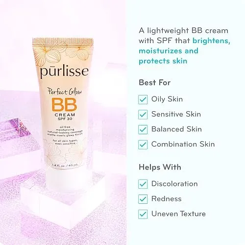 Bb Cream Purlisse Perfect Glow Spf 30 Tono Fair Hidratante
