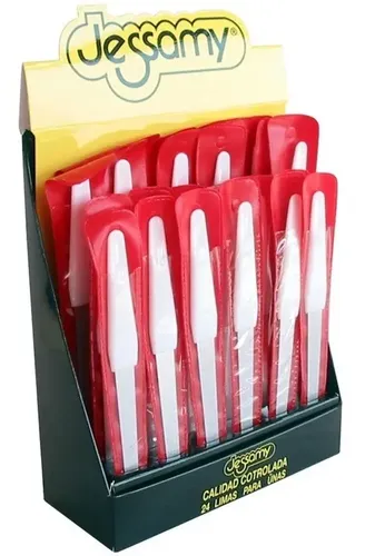 Lima De Metal Diamantada Recta Jessamy L-20 Caja 24 Uñas