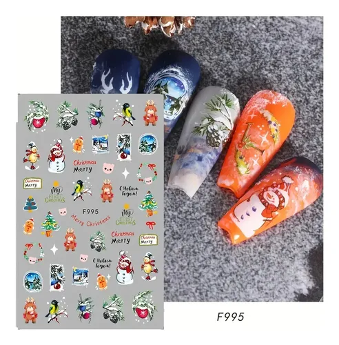 Pegatinas Autoadhesivas Para Uñas Con Bonitos Diseños De Pap F995