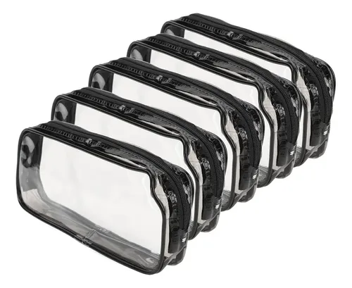 Hjq Neceser Transparente Para Maquillaje, Cosméticos Y Aseo,