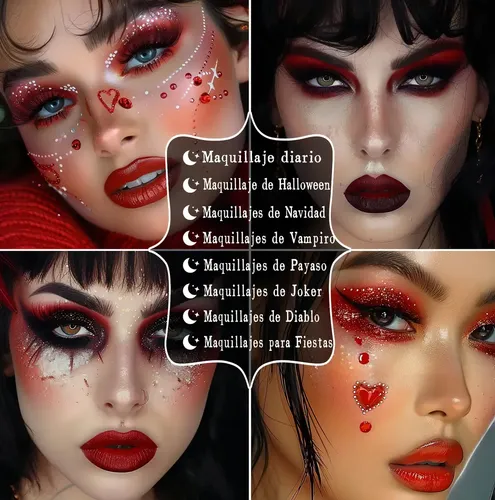 Paleta Sombras Mixta Uncabe Gothic Clown Tendencia Importada