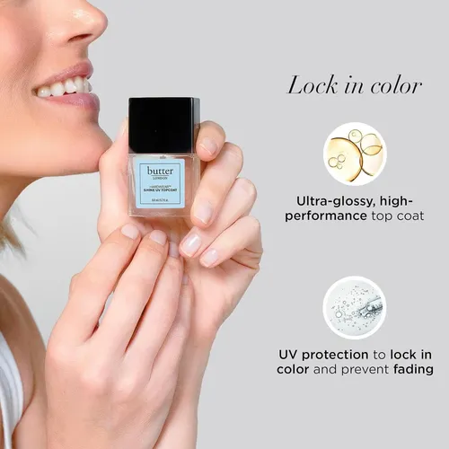 Top Coat Butter London Hardwear Shine Uv Con Base Nail