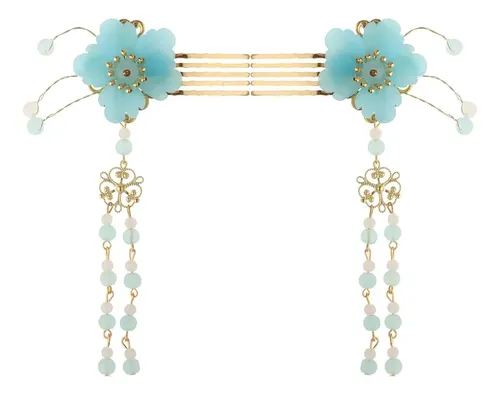Accesorios Chinos Para El Cabello Azul