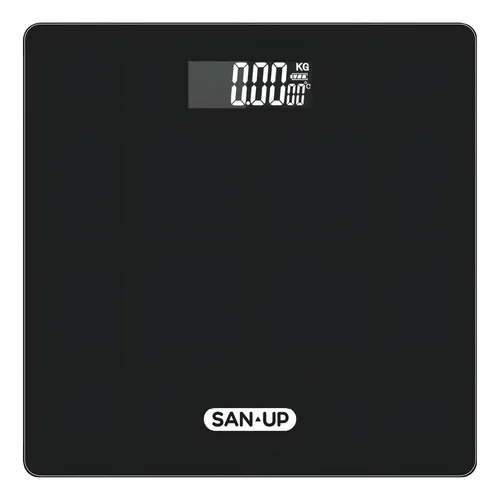 Balanza Digital San Up ScaleUp Negra 180kg Vidrio Antideslizante