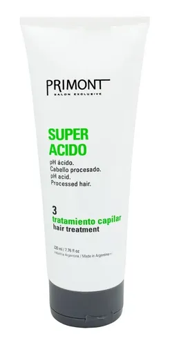 Primont Kit Super Acido Shampoo Acondicionador Mascara Chico