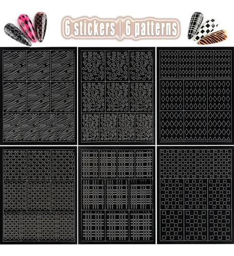 Plantillas Para Uñas, Vinilos Y Stickers Para Nail Art