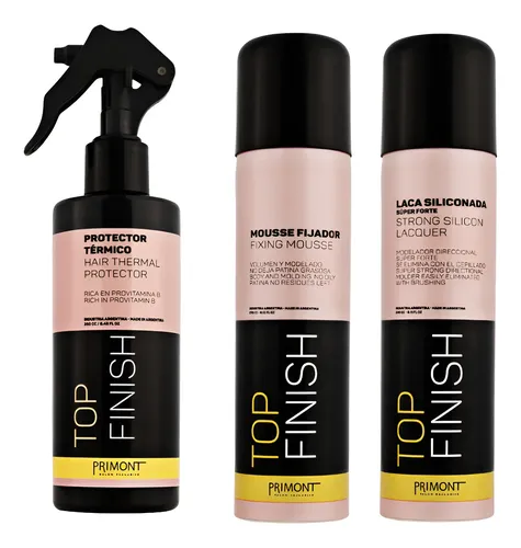 Primont Top Finish Mousse + Protector Térmico + Laca