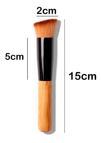 ** ** Pincel De Maquillaje Base Diagonal 12 Cm – Acabado **